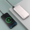 OKU - BATTERIE DE SECOURS EN PLASTIQUE RECYCLÉ ULTRA COMPACTE - 10 000 MAH - BLANC