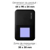OKU - BATTERIE DE SECOURS EN PLASTIQUE RECYCLÉ ULTRA COMPACTE - 10 000 MAH - NOIRE