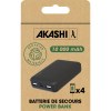 OKU - BATTERIE DE SECOURS EN PLASTIQUE RECYCLÉ ULTRA COMPACTE - 10 000 MAH - NOIRE
