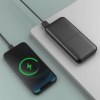 OKU - BATTERIE DE SECOURS EN PLASTIQUE RECYCLÉ ULTRA COMPACTE - 10 000 MAH - NOIRE