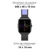 OTCHI - MONTRE CONNECTEE NOIRE AVEC UN ECRAN TACTILE 1,85"