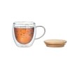 SION - Tasse double paroi en verre