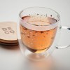 SION - Tasse double paroi en verre