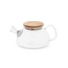 SNEAD. Théière en verre borosilicate 750mL avec couvercle en bambou
