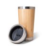 PIETRO. Tasse de voyage 500mL en babou et acier inox