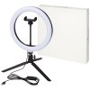 Lampe anneau Studio pour selfies et vlogging avec support de téléphone et trépied