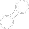 Petit aimant RFX™ rond en TPU réfléchissant M-10 RFX™