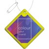 Petite attache réfléchissante en forme de diamant en PVC H-09 RFX™