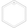 Attache réfléchissante hexagonale en TPU H-12 RFX™