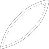 Attache réfléchissante en PVC en forme d'ellipse H-12 RFX™