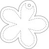 Attache réfléchissante en TPU en forme de fleur H-13 RFX™