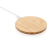 Chargeur sans fil 5W rond en bambou