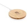 Chargeur sans fil 5W rond en bambou