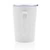 Tasse moderne en acier inoxydable recyclé RCS avec couvercle