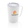 Tasse moderne en acier inoxydable recyclé RCS avec couvercle