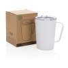 Tasse moderne en acier inoxydable recyclé RCS avec couvercle