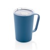 Tasse moderne en acier inoxydable recyclé RCS avec couvercle
