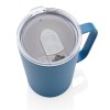 Tasse moderne en acier inoxydable recyclé RCS avec couvercle