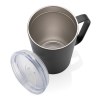 Tasse moderne en acier inoxydable recyclé RCS avec couvercle