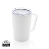 Tasse moderne en acier inoxydable recyclé RCS avec couvercle