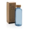 Bouteille 600ml en rPET RCS avec couvercle en bambou