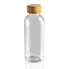 Bouteille 600ml en rPET RCS avec couvercle en bambou
