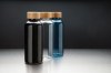 Bouteille 600ml en rPET RCS avec couvercle en bambou