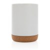 Mug 280ml en céramique avec base en liège