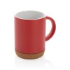 Mug 280ml en céramique avec base en liège