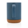 Mug 280ml en céramique avec base en liège