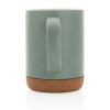 Mug 280ml en céramique avec base en liège