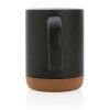 Mug 280ml en céramique avec base en liège