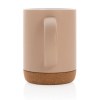 Mug 280ml en céramique avec base en liège