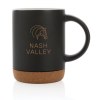 Mug 280ml en céramique avec base en liège