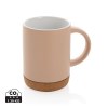 Mug 280ml en céramique avec base en liège
