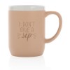 Mug 300ml en céramique avec bord blanc