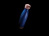 Bouteille isotherme en acier avec finition bambou