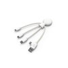 Mr Bio Smart - Câble de charge multi-connecteurs Double entrée Type-C & USB NFC