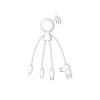 Mr Bio Smart - Câble de charge multi-connecteurs Double entrée Type-C & USB NFC