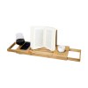 Profitez d'un bain relaxant avec cette planche de bain réglable de haute qualité en bois de bambou