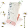 CALENDRIER EN PAPIER DE GRAINES AVEC CHEVALET Recto