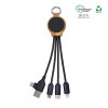 Câble porte clés recyclé 5-en-1 avec LED - BLUETECH