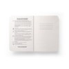 ORGANIC SEMI-RIGID. Bloc-notes A5 avec couverture semi-rigide en matière organique d'éléphant (80%)