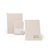 ORGANIC SOFT. Bloc-notes A6 avec couverture souple fabriquée à partir de matière organique d'éléphant (95%)