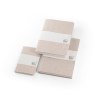 ORGANIC SOFT. Bloc-notes A6 avec couverture souple fabriquée à partir de matière organique d'éléphant (95%)