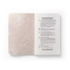 ORGANIC SOFT. Bloc-notes A6 avec couverture souple fabriquée à partir de matière organique d'éléphant (95%)