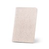 ORGANIC SOFT. Bloc-notes A6 avec couverture souple fabriquée à partir de matière organique d'éléphant (95%)