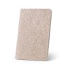 TEAPAD SOFT. Bloc-notes A6 avec couverture souple fabriquée à partir de déchets de feuilles de thé (65%)