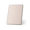 ORGANIC RIGID. Bloc-notes A5 avec couverture rigide fabriquée à partir de matière organique d'éléphant (95%)