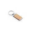 HOMER SQUARE. Porte-clés rectangulaire en bambou